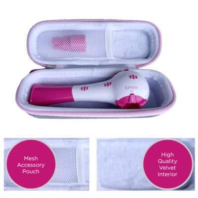 BP 004 Breather Pink Case Open with Features Inside