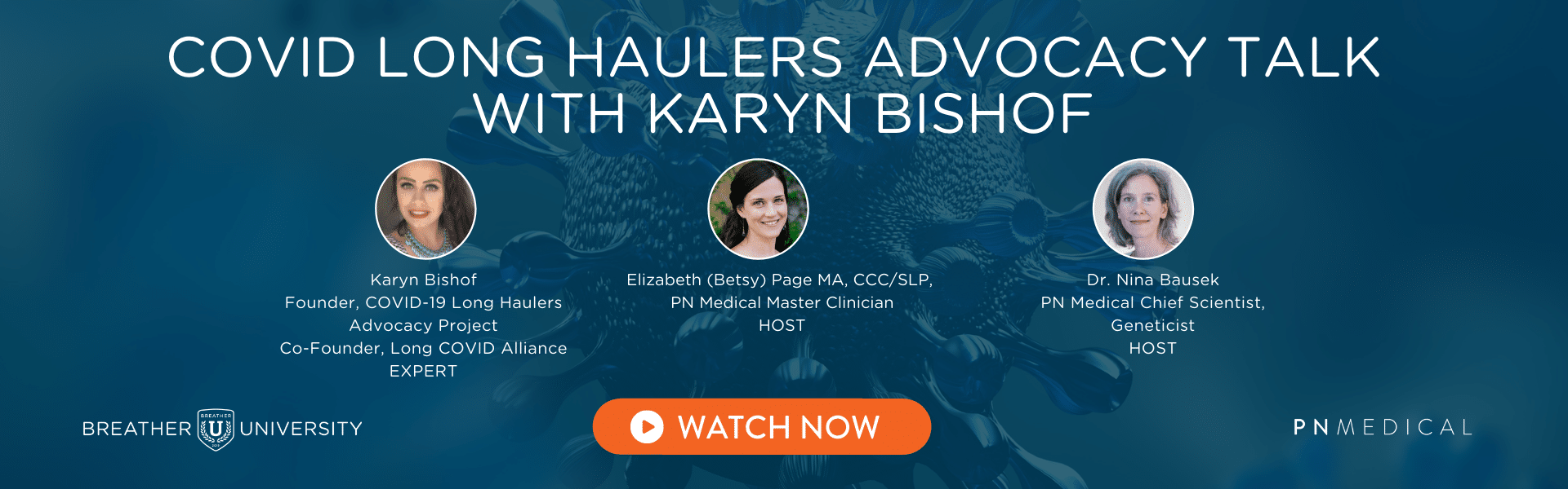 COVID Long Haulers Advocacy Talk with Karyn Bishof - Web